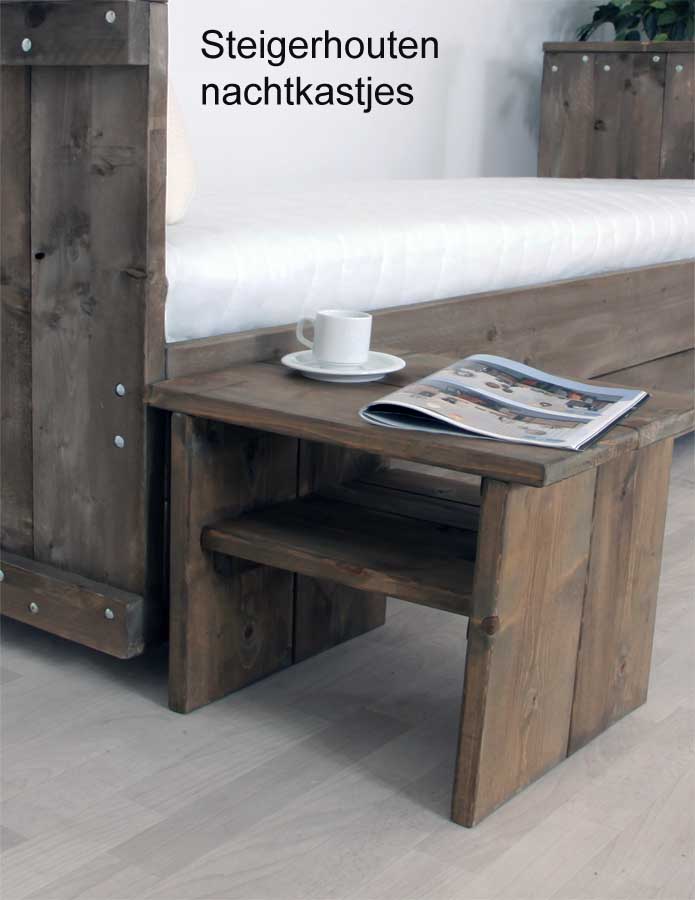 Stoere steigerhouten nachtkastjes